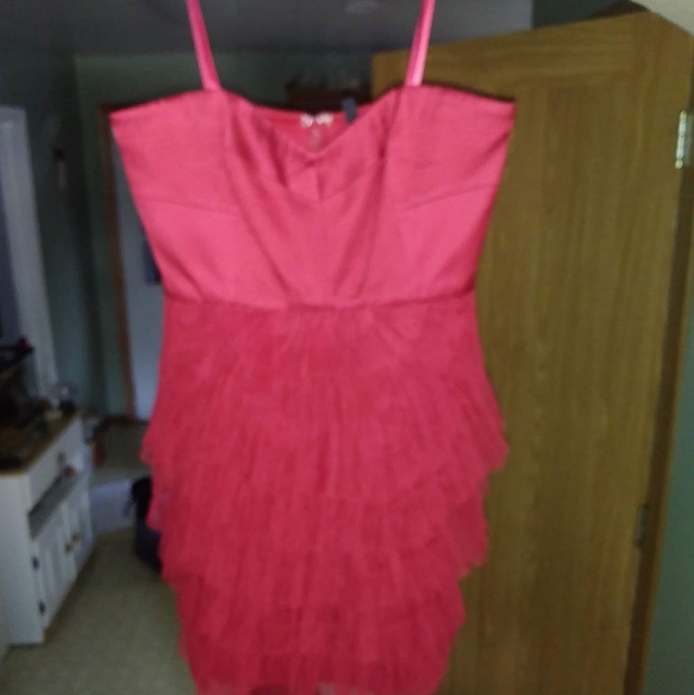 Short red dress
